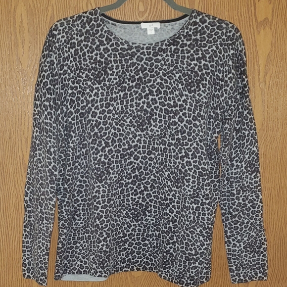 J. JILL - 🐆Leopard Animal Print Sweater, Size Small - Picture 5 of 6